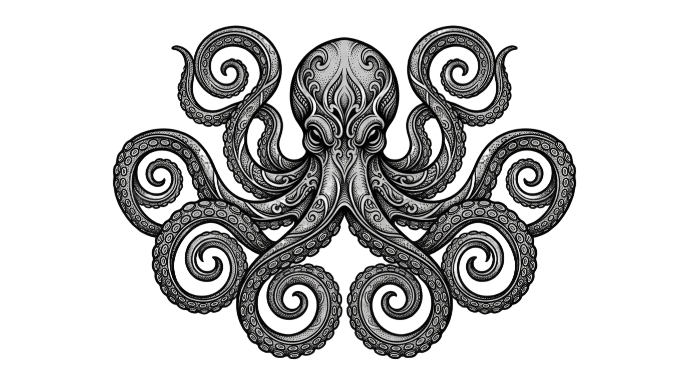 octopus tattoo png PNG transparent background
