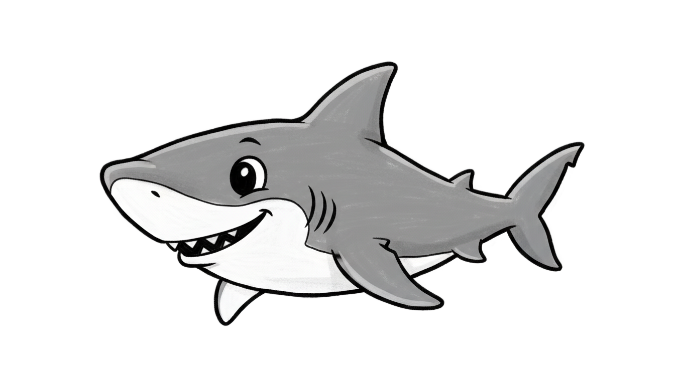 shark drawing png PNG transparent background
