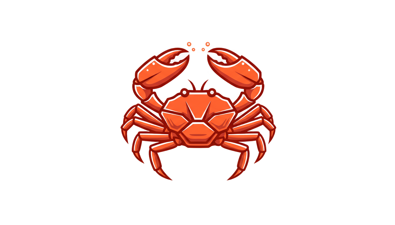 crab logo png PNG transparent background
