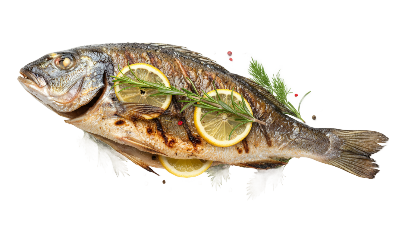 grilled fish png PNG transparent background