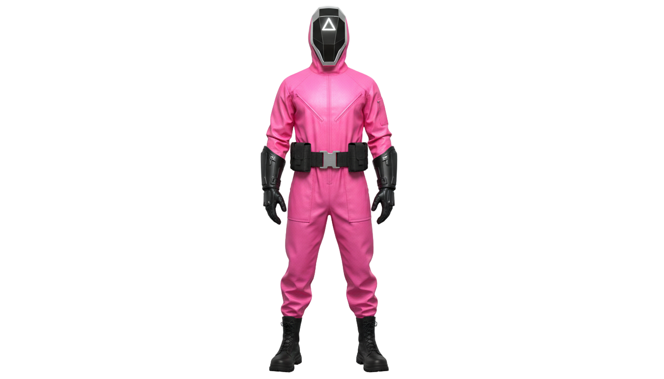 squid game guard png PNG transparent background