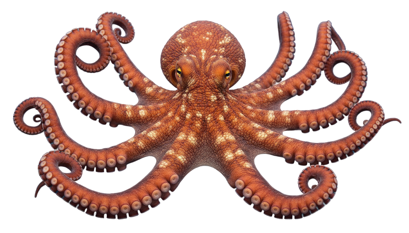 real octopus png PNG transparent background