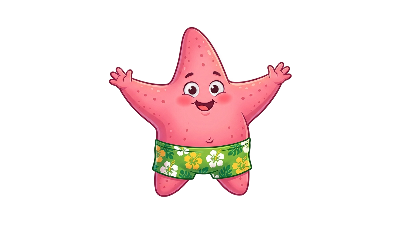 patrick starfish png PNG transparent background