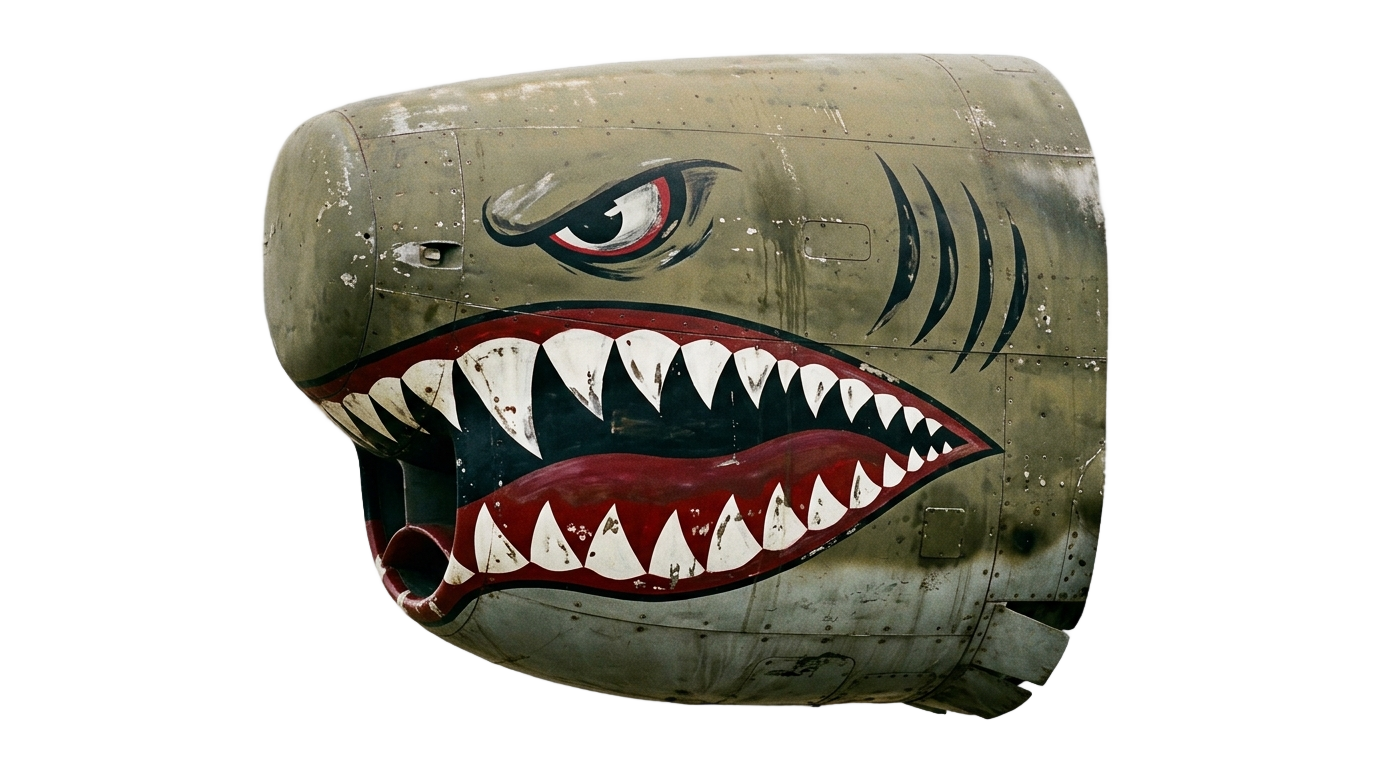 shark nose art png PNG transparent background
