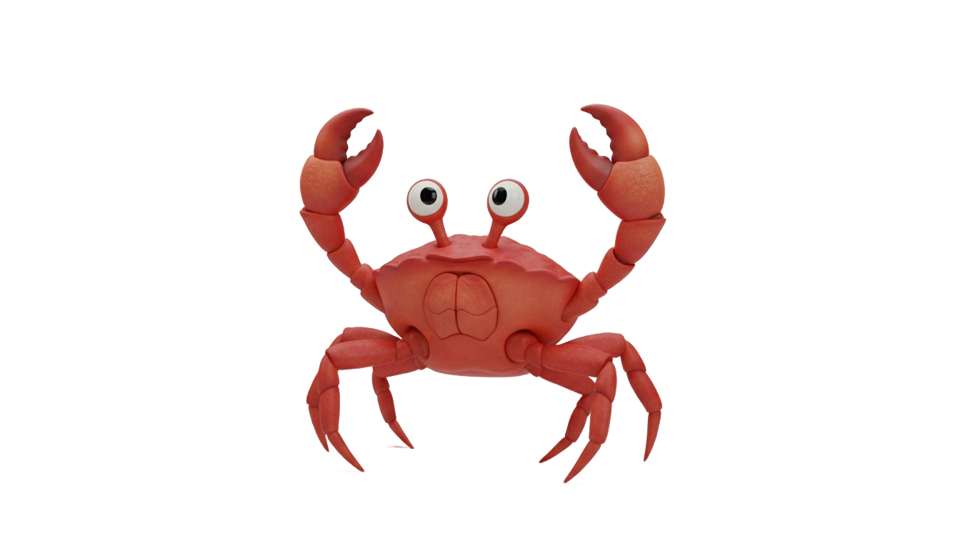 crab dancing gif png PNG transparent background