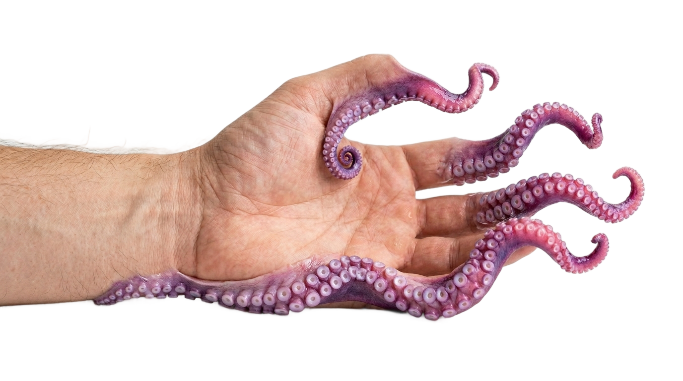 octopus hand png PNG transparent background