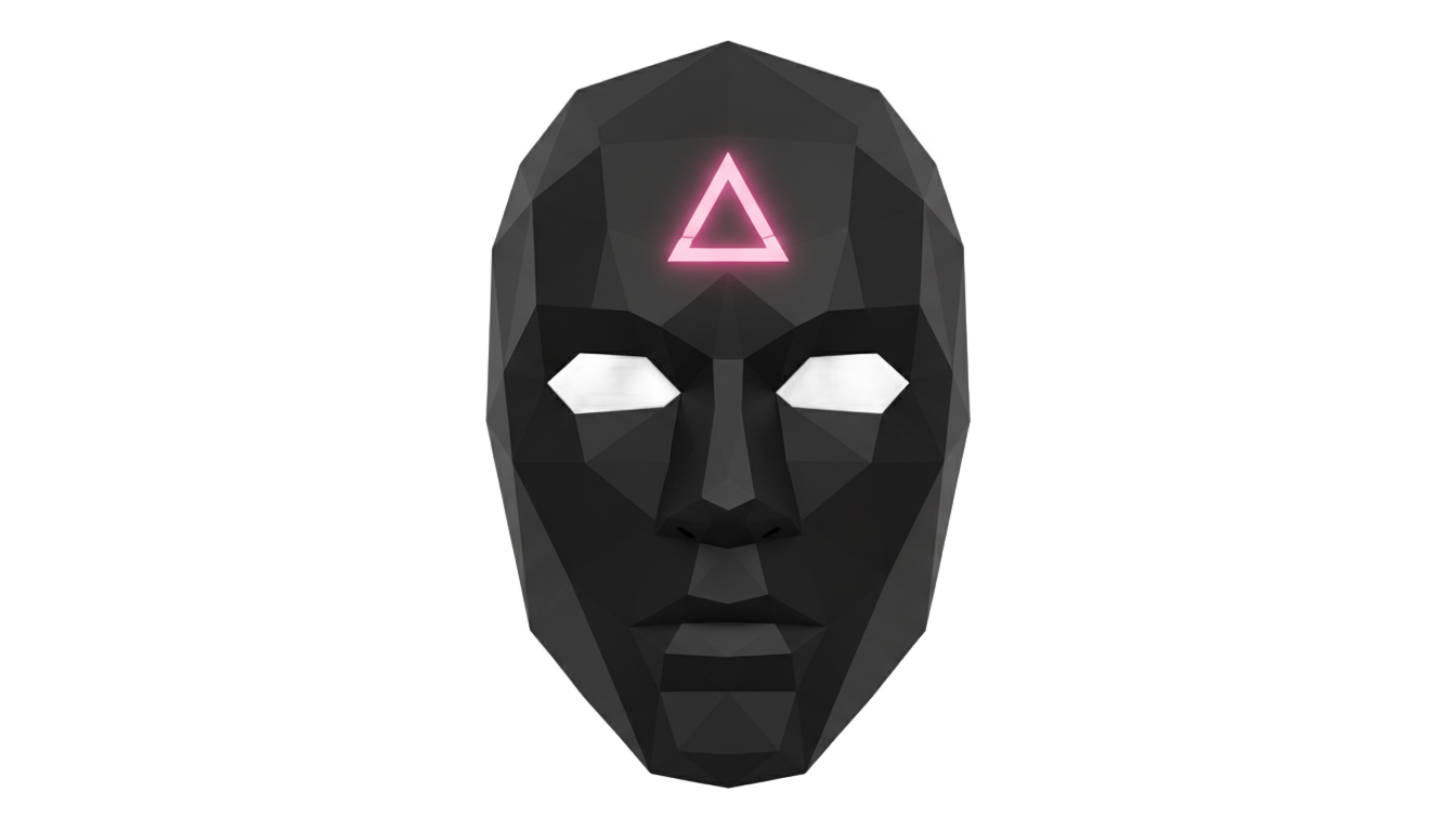 squid game guard mask png PNG transparent background