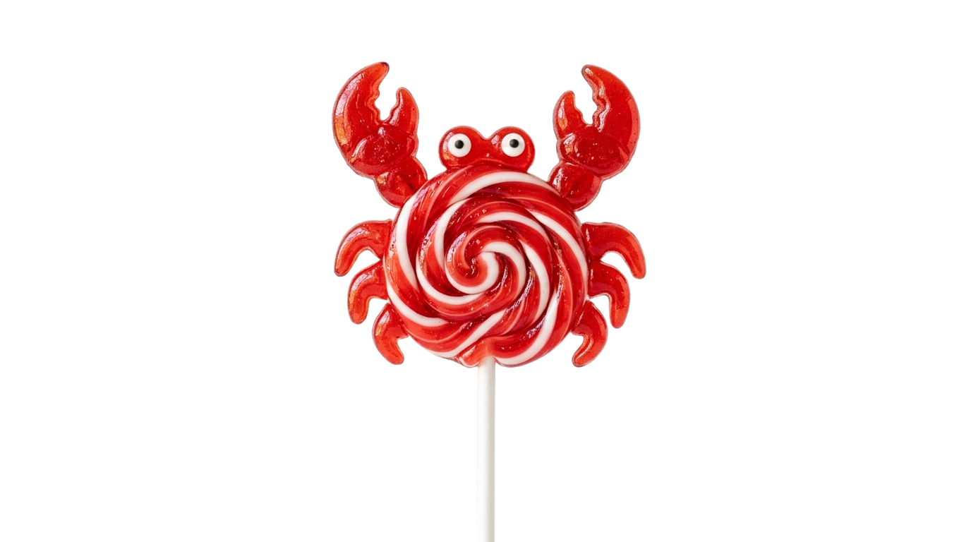 crab lollipop png PNG transparent background
