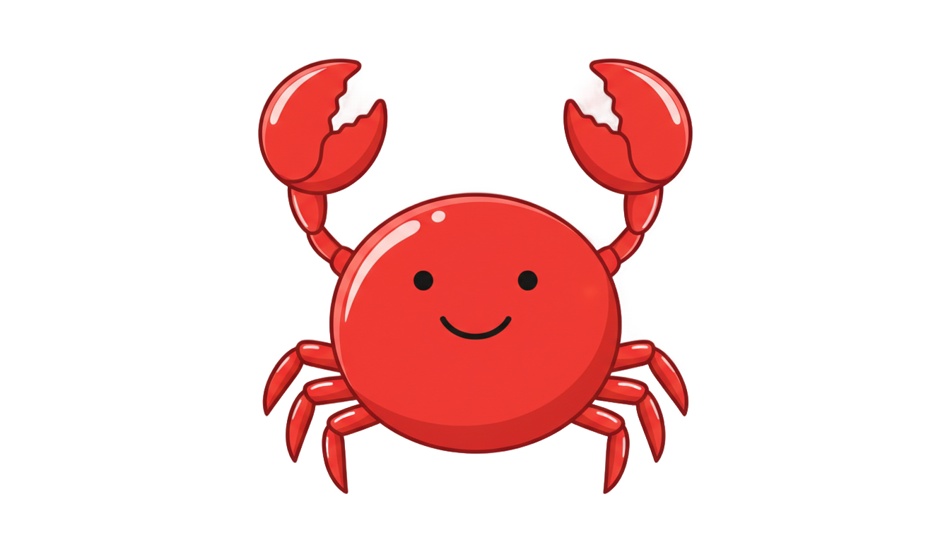 crab emoji png PNG transparent background