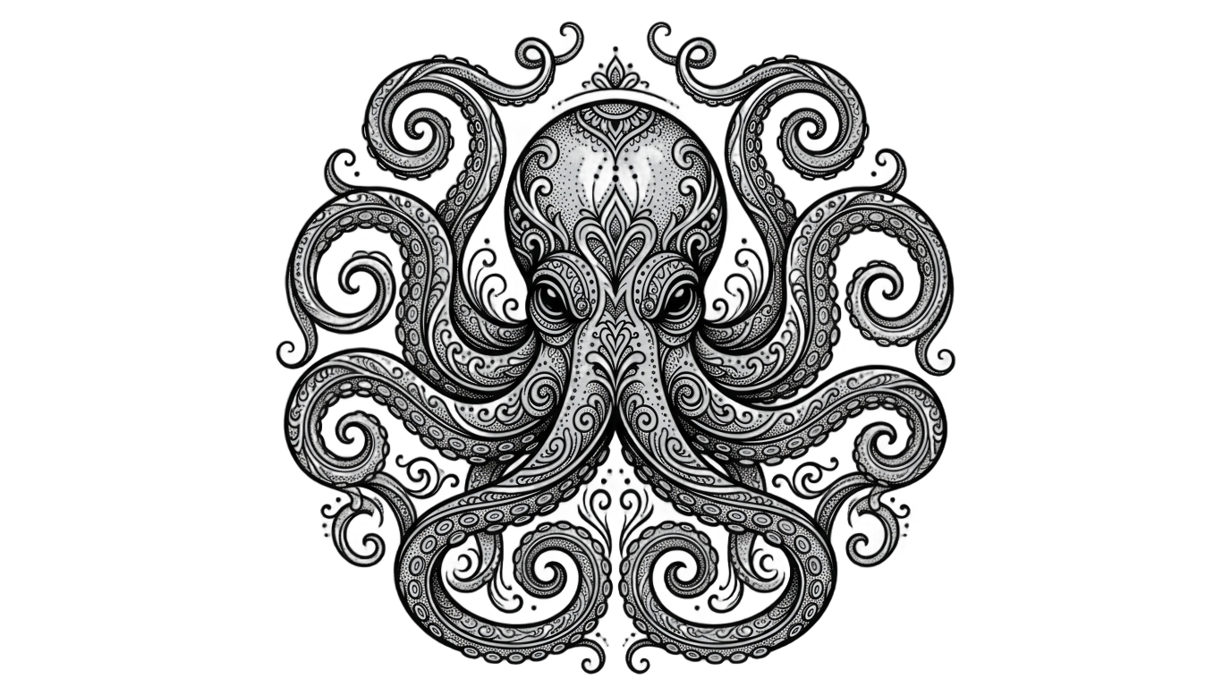 octopus tattoo png PNG transparent background