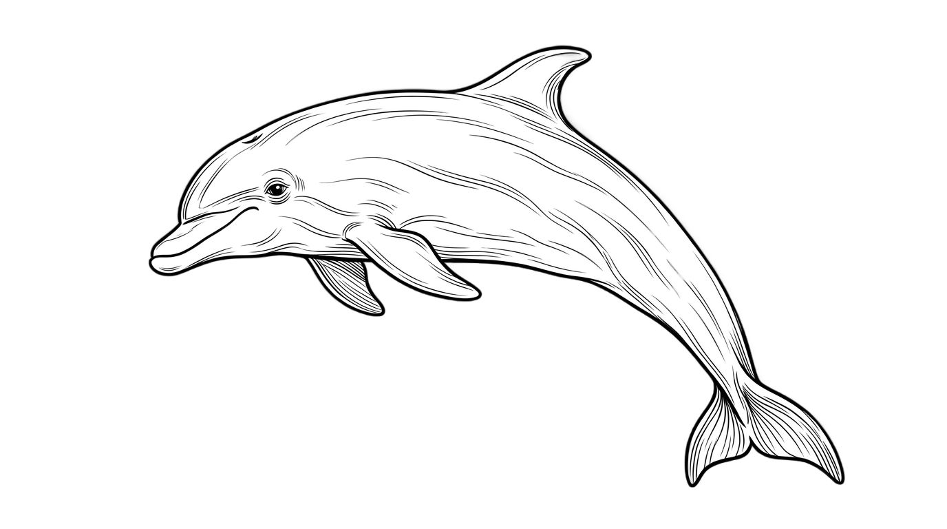 dolphin clipart black and white png PNG transparent background