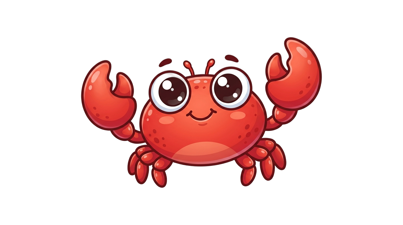 cute crab clipart png PNG transparent background