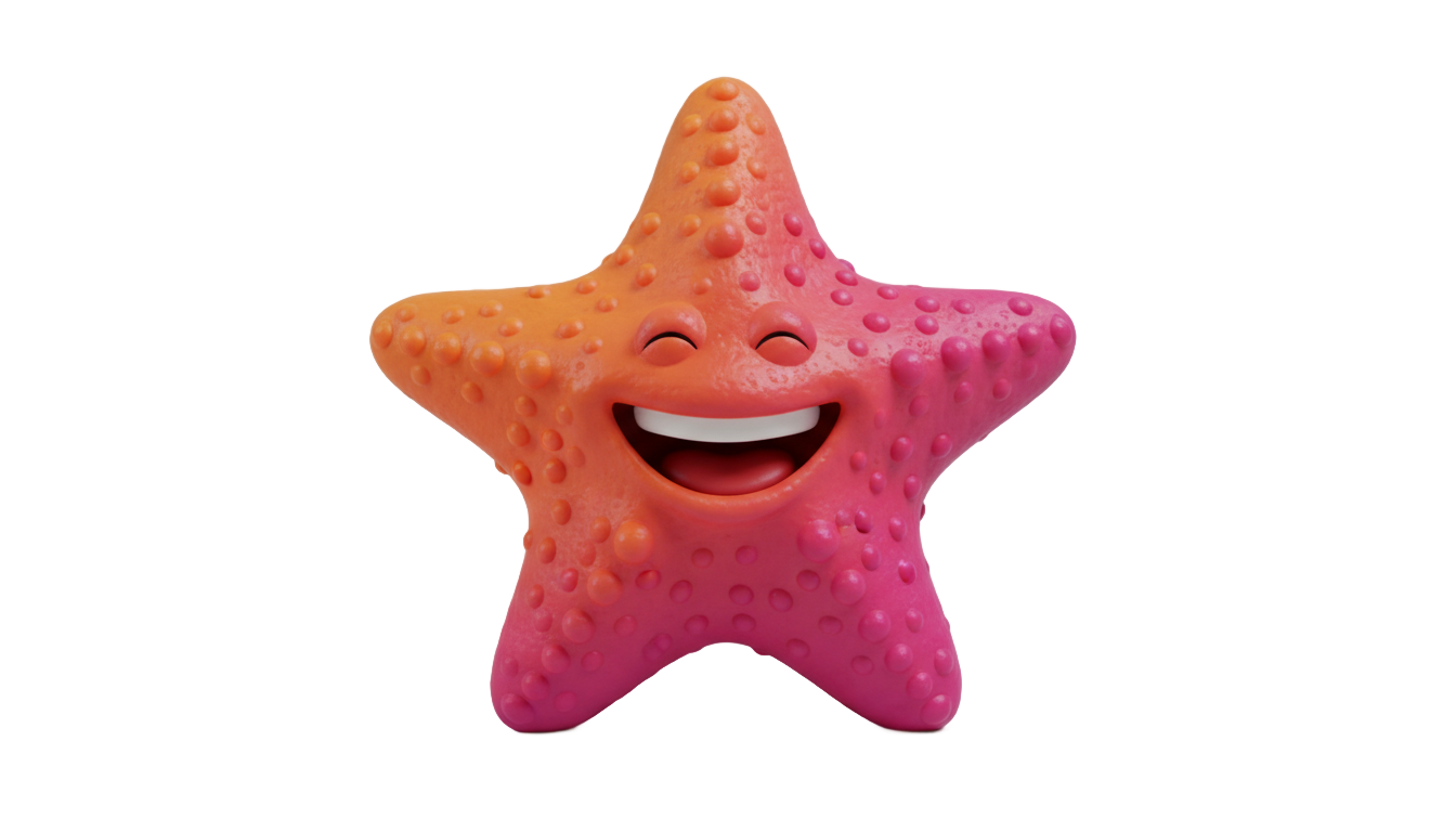 starfish cartoon png PNG transparent background