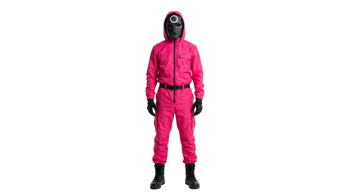 squid game mask man png PNG transparent background