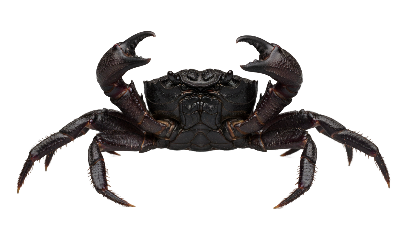 black crab png PNG transparent background