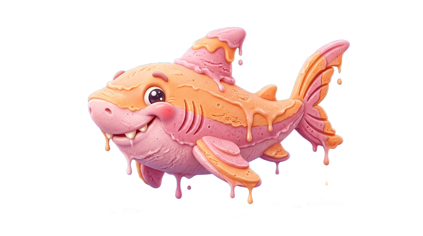 sorbet shark png PNG transparent background