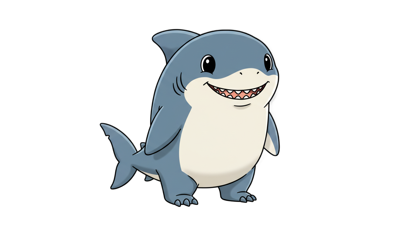 jeff the land shark png PNG transparent background