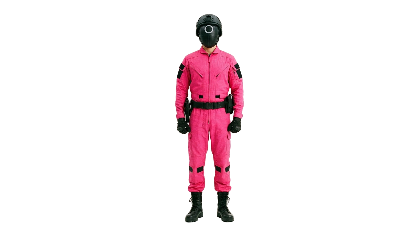 squid game circle guard png PNG transparent background