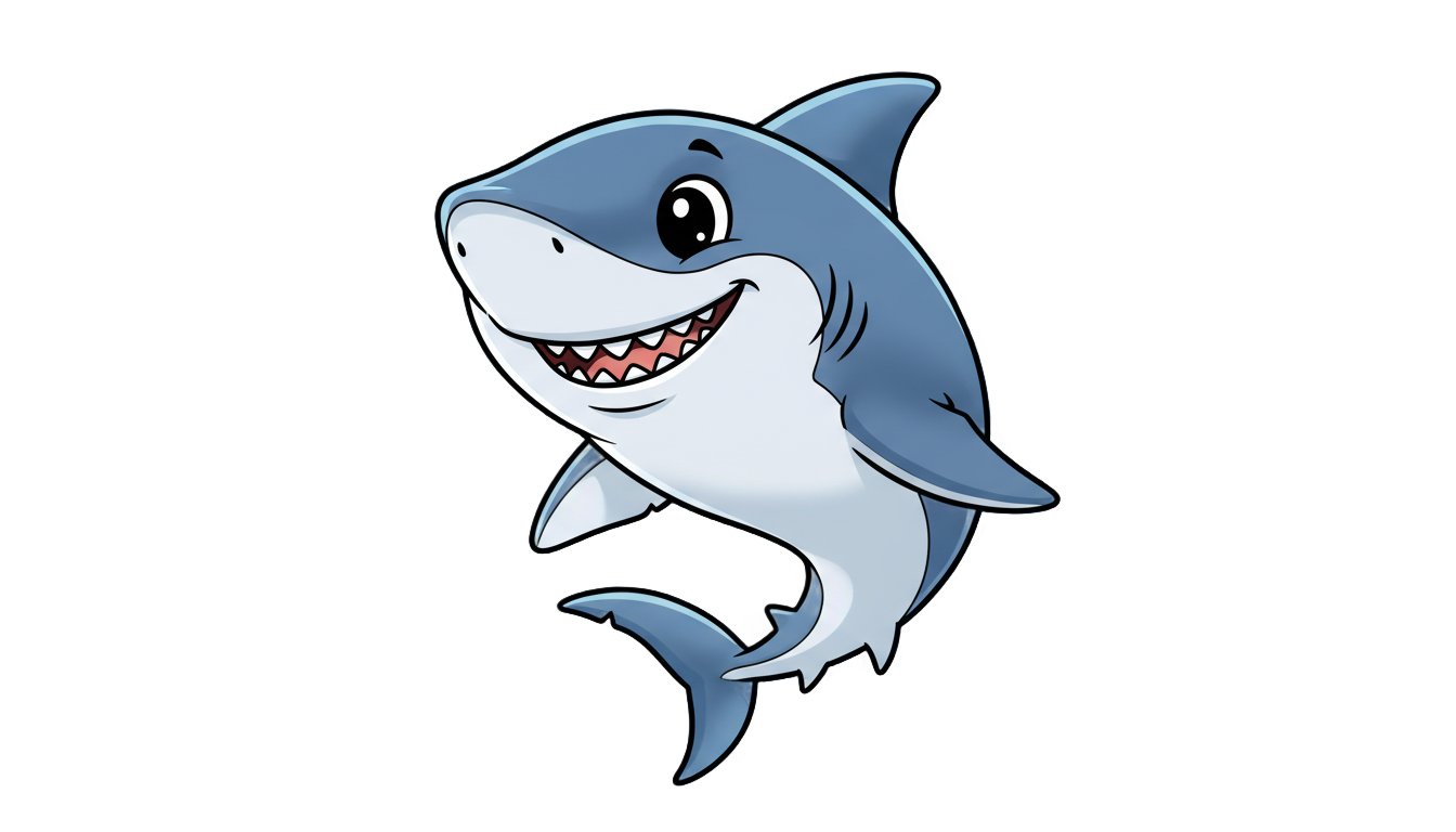 finny the shark png PNG transparent background