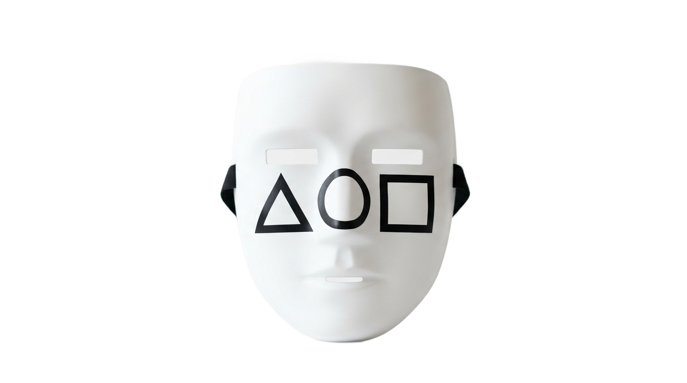 squid game face png PNG transparent background