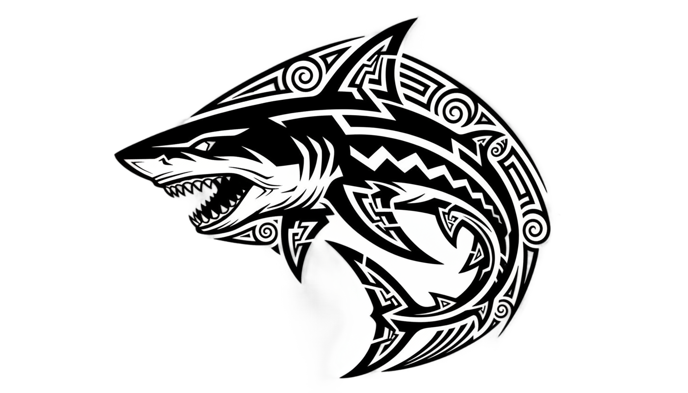 shark tattoo png PNG transparent background