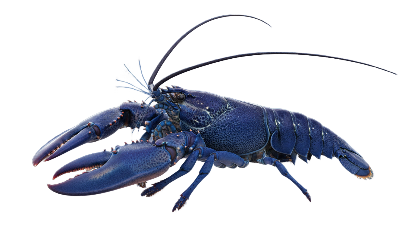 blue lobster png PNG transparent background