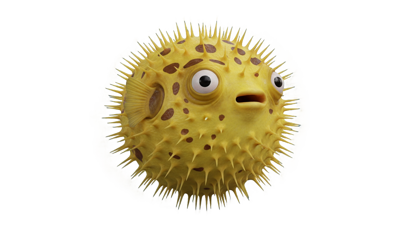 puffer fish png PNG transparent background