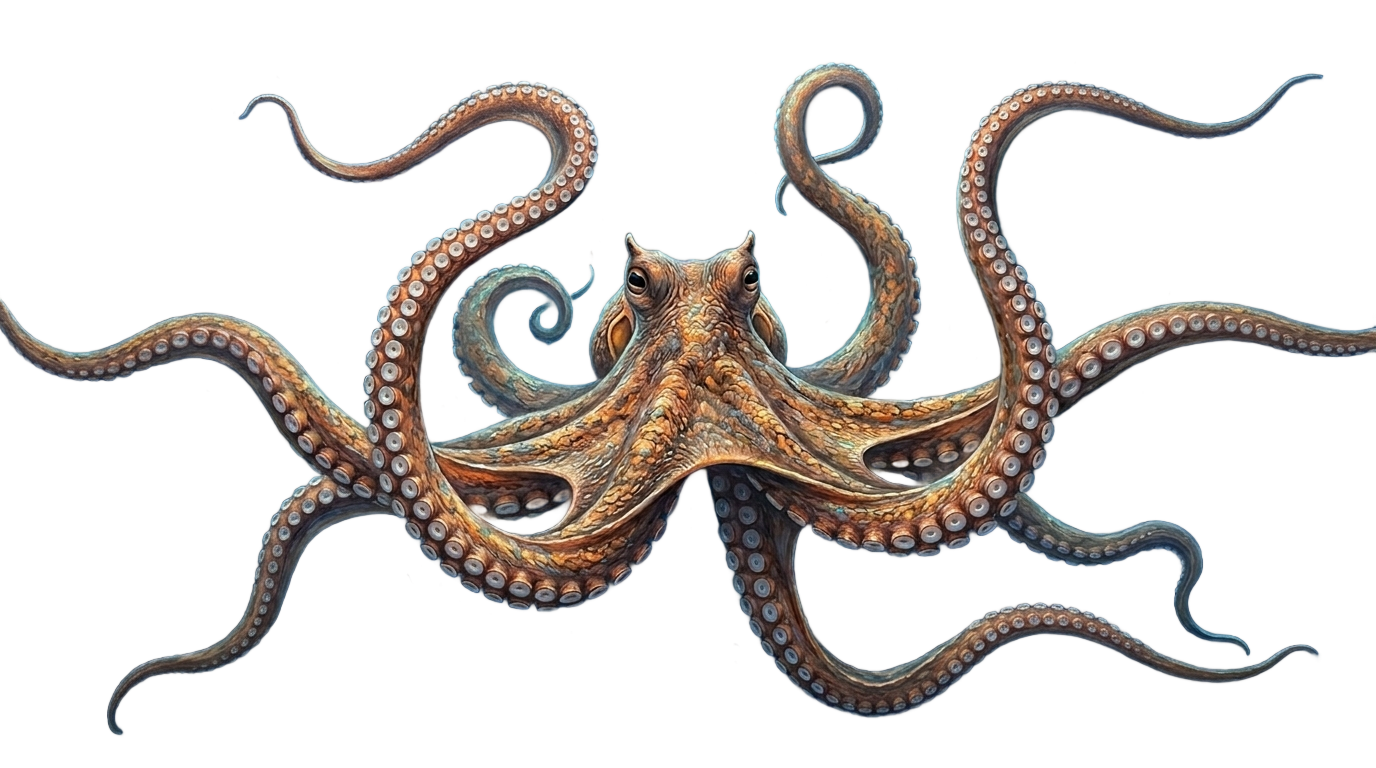 octopus illustration png PNG transparent background