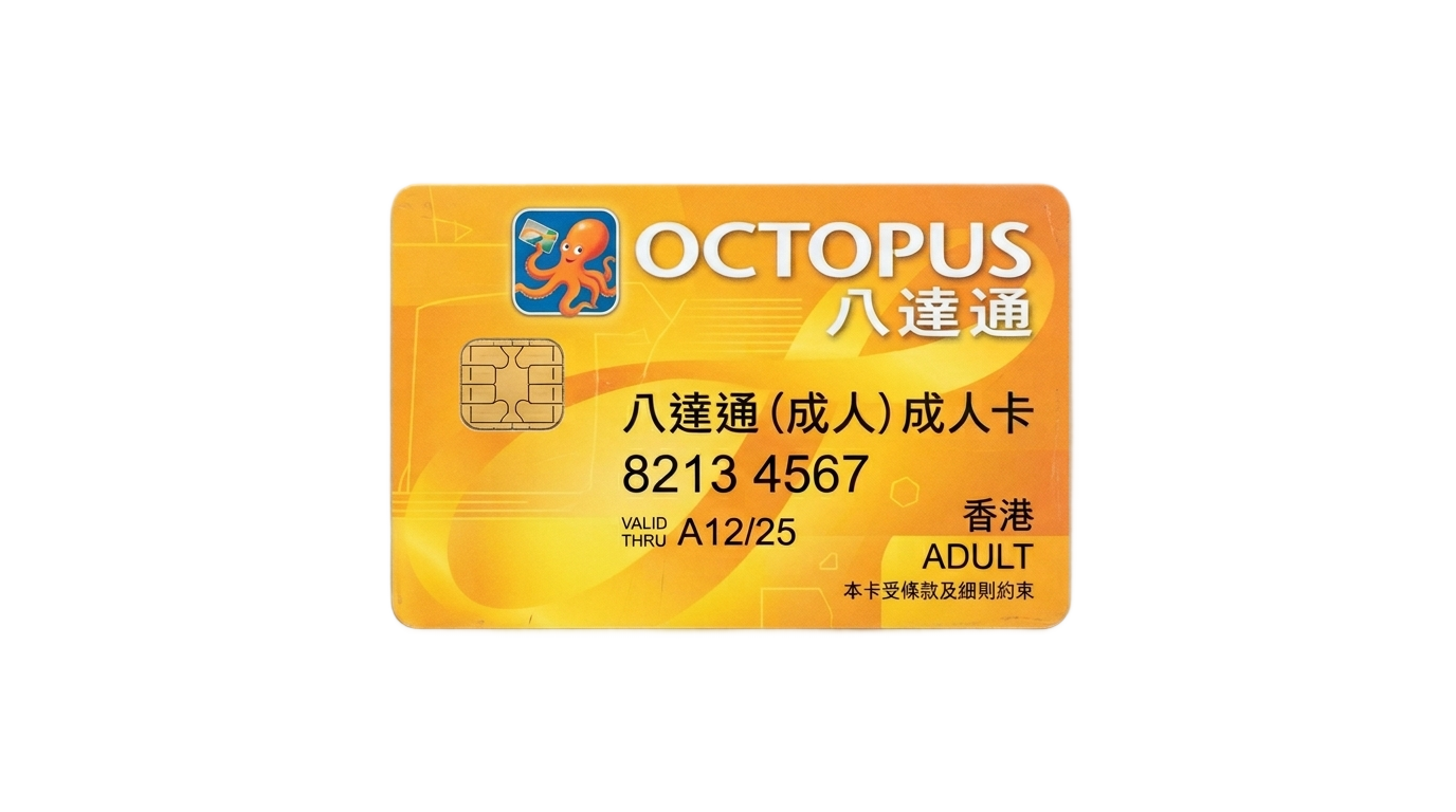 octopus card png PNG transparent background