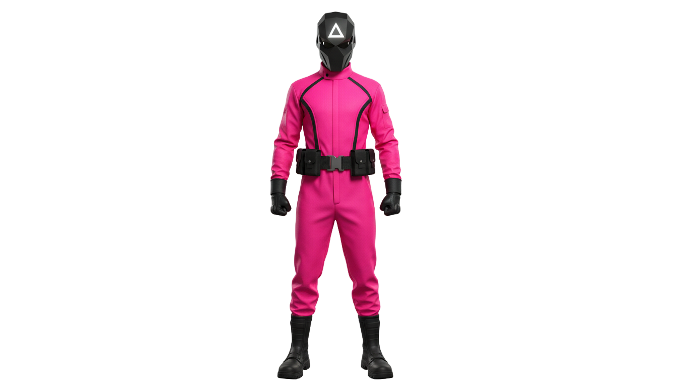 squid game guard png PNG transparent background