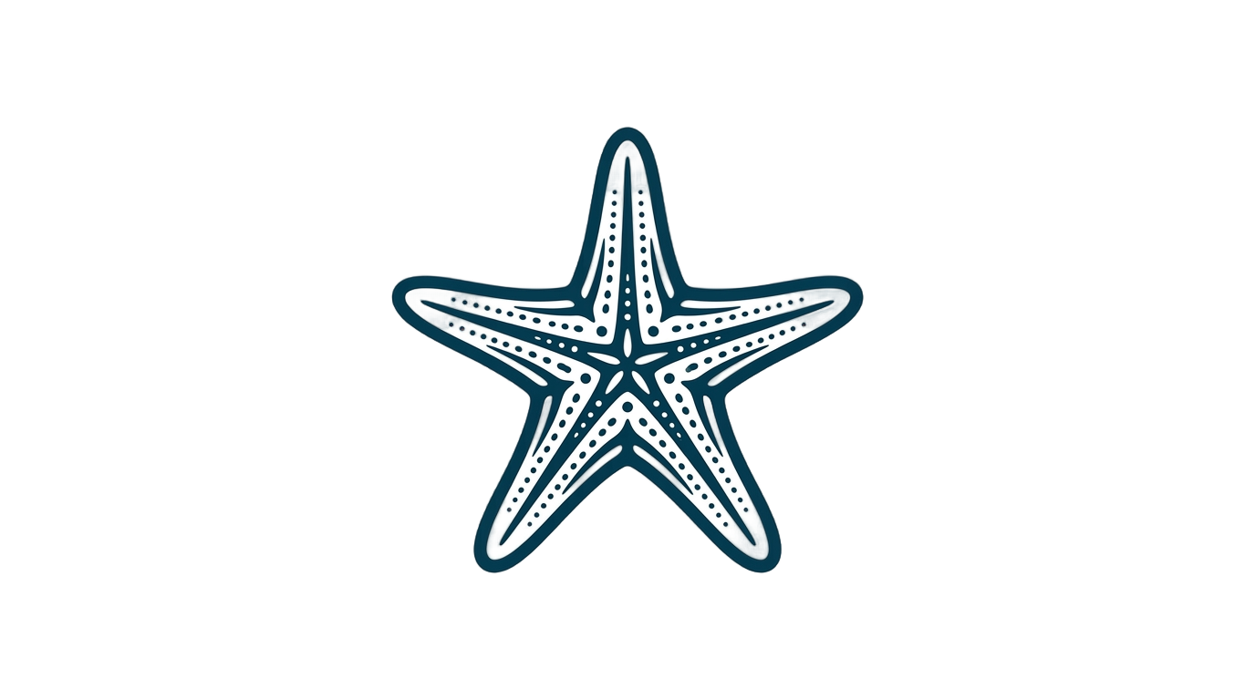 starfish logo png PNG transparent background