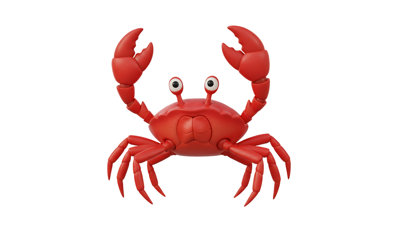 crab dancing gif png PNG transparent background