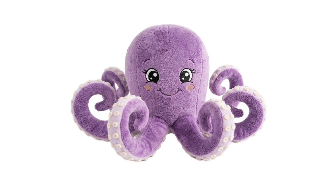 octopus plush png PNG transparent background