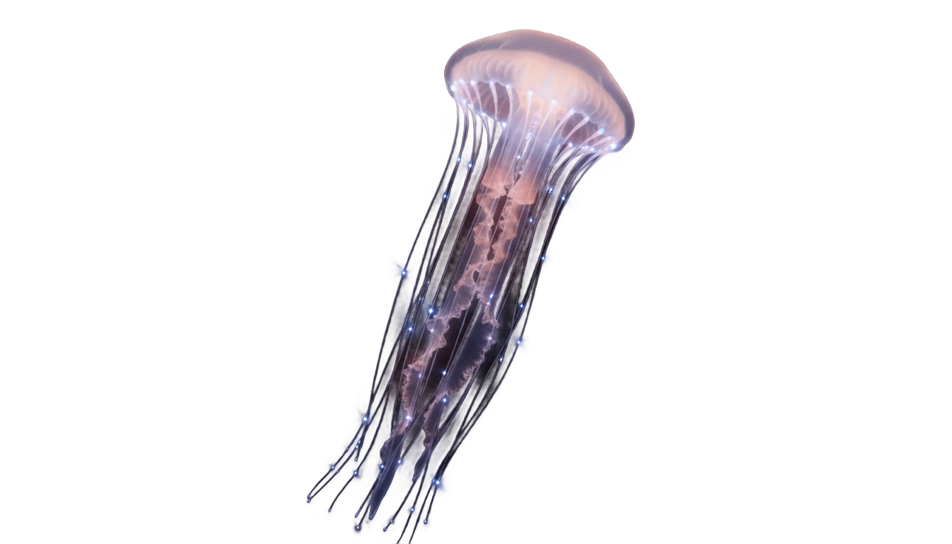 pink jellyfish png PNG transparent background
