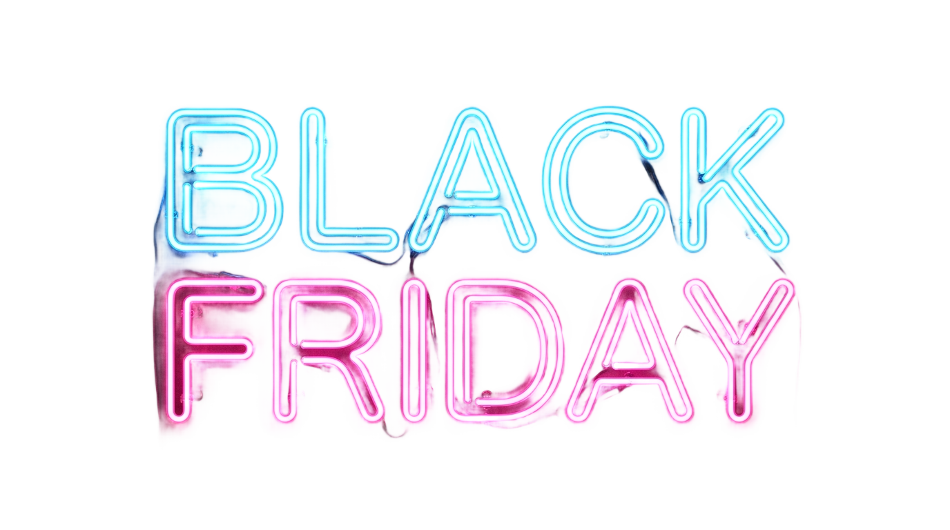 black friday neon png PNG transparent background