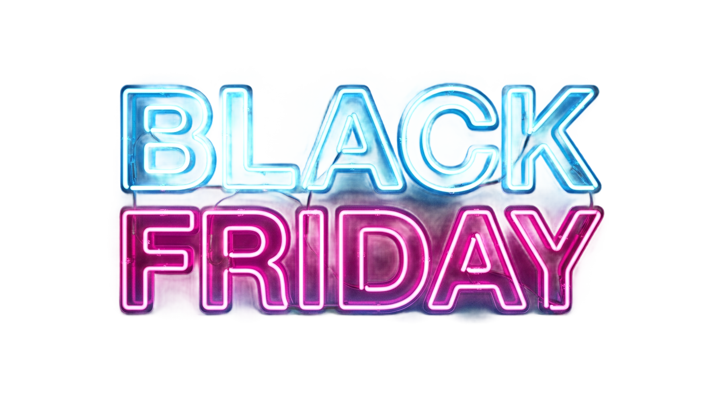 black friday neon png PNG transparent background