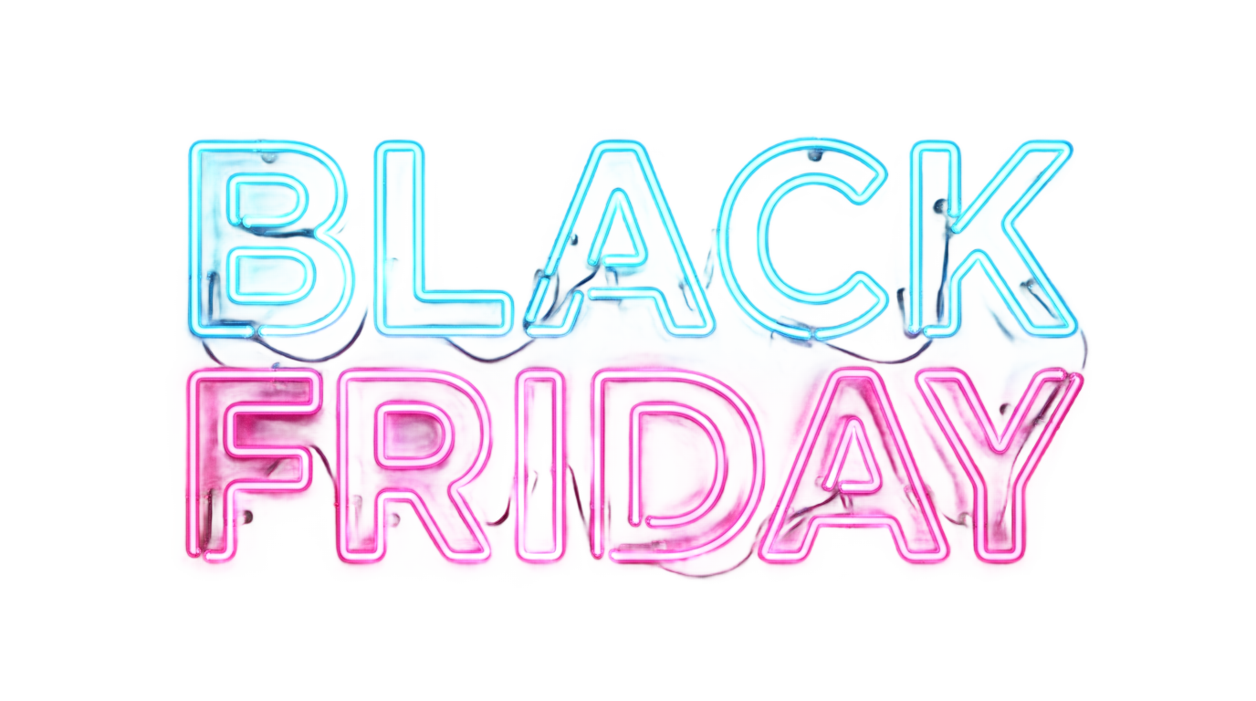 black friday neon png PNG transparent background