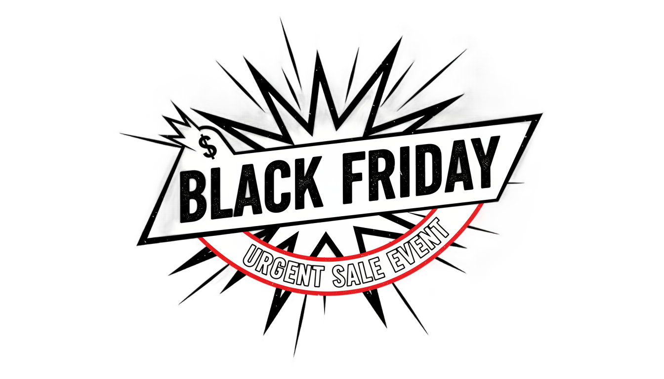 logo black friday png PNG transparent background