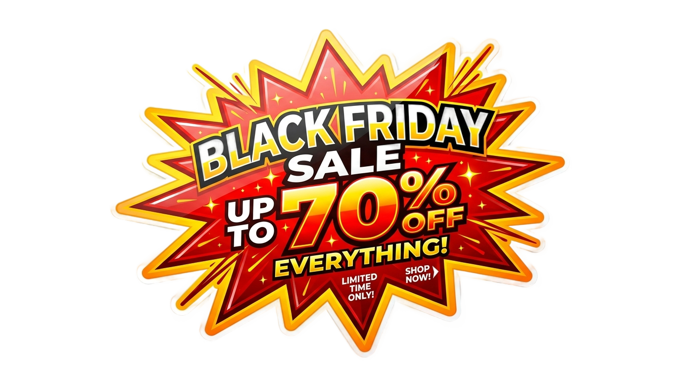 black friday sticker png PNG transparent background