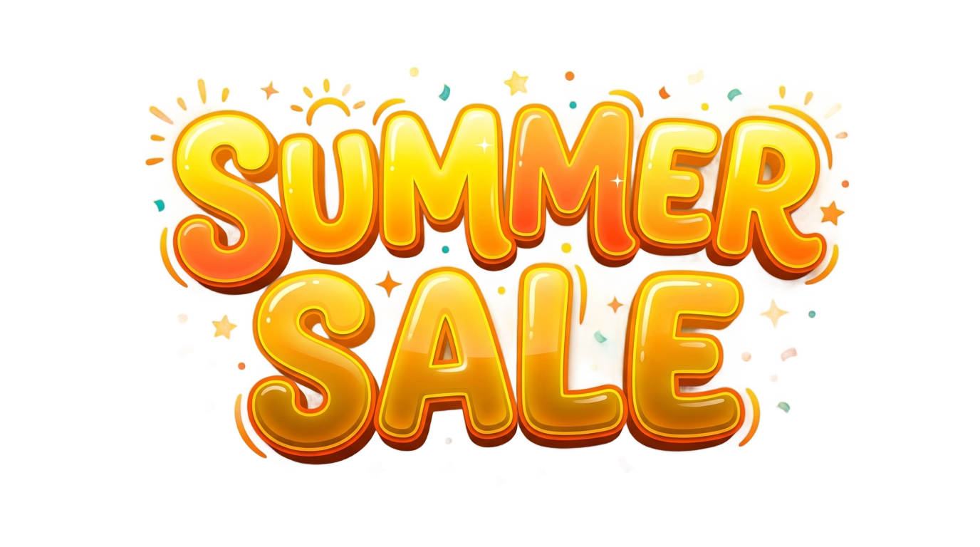summer sale text png PNG transparent background