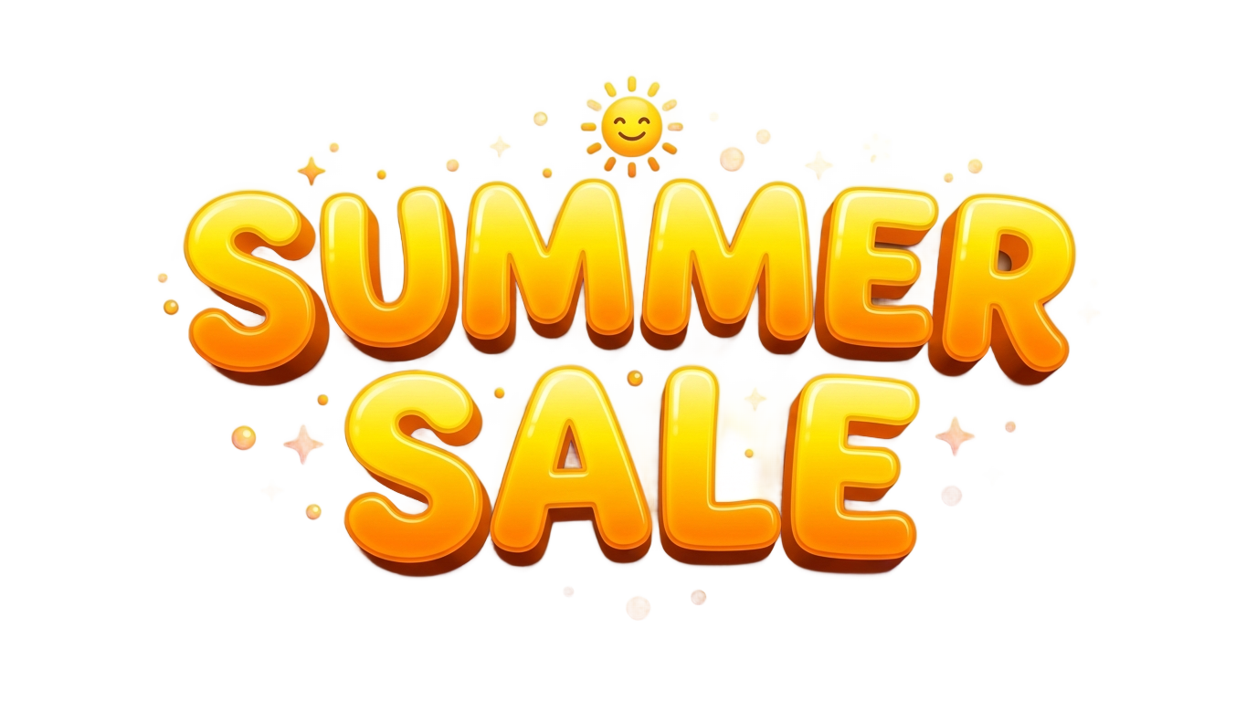 summer sale text png PNG transparent background