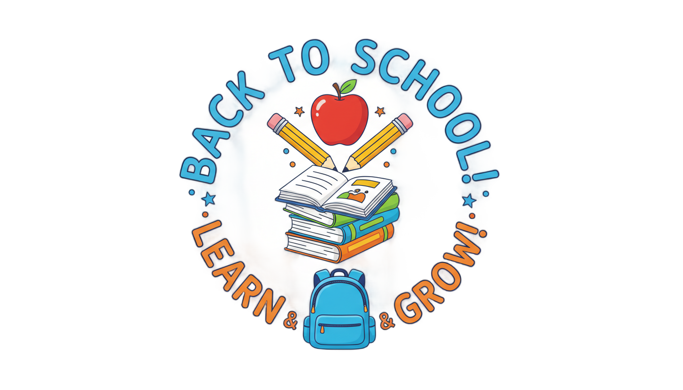 back to school logo png PNG transparent background