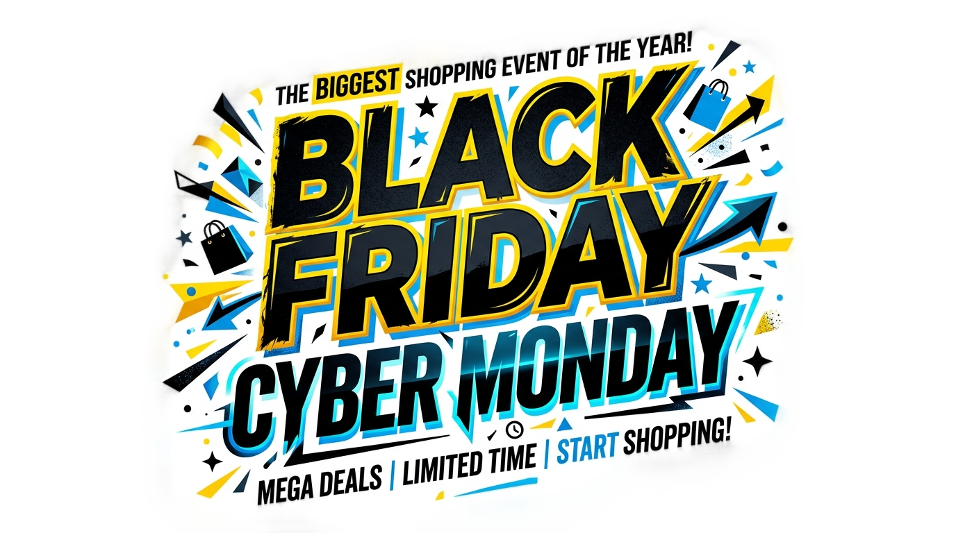 black friday cyber monday png PNG transparent background