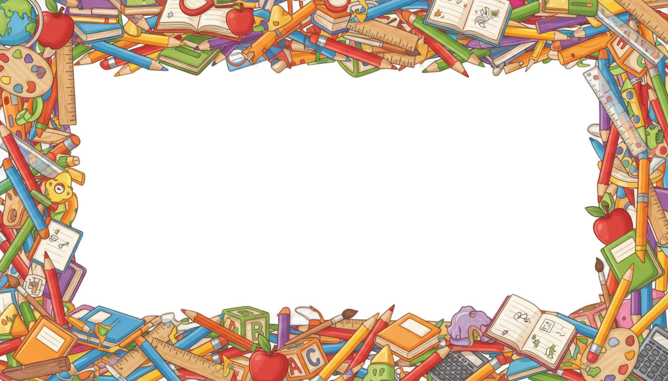 back to school frame png PNG transparent background