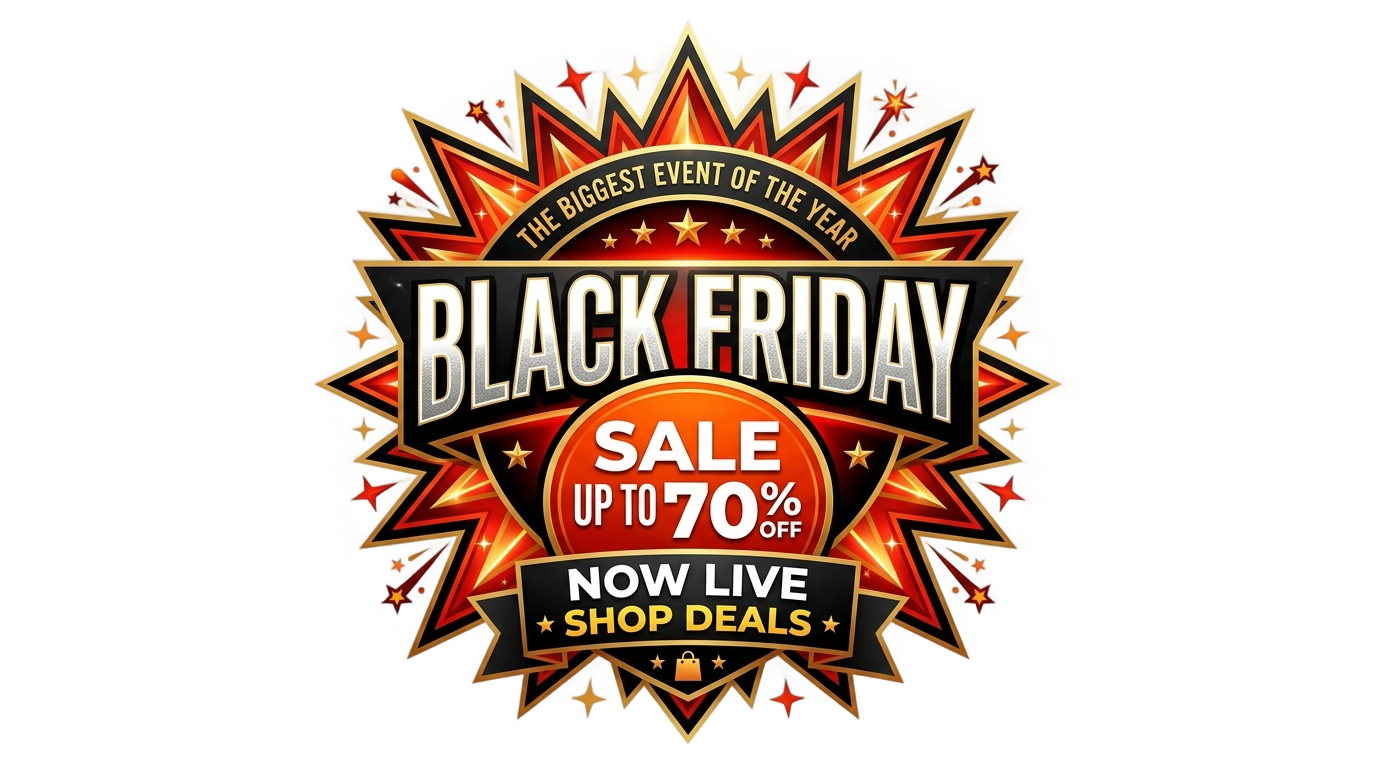 black friday sale logo png PNG transparent background