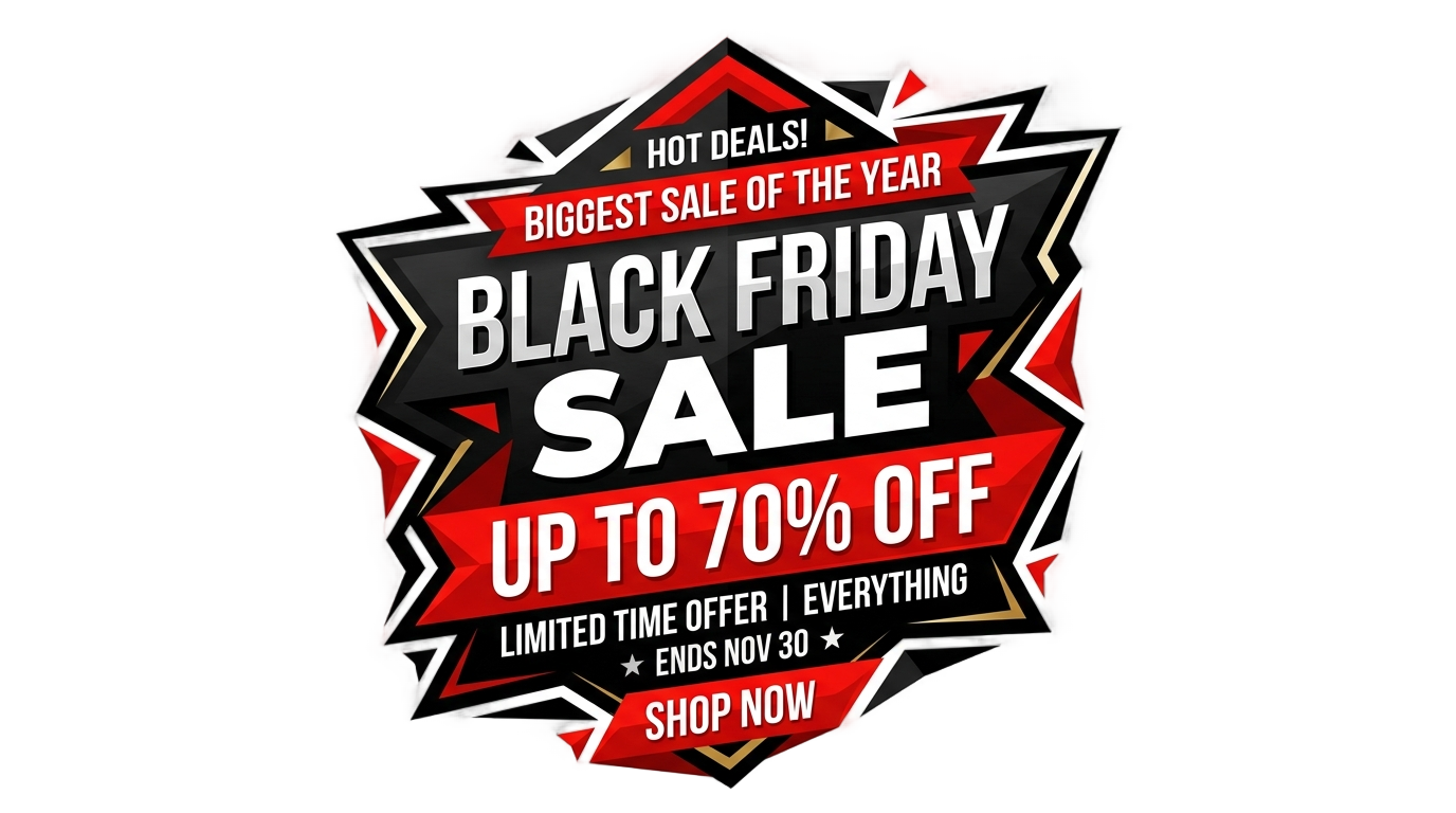 black friday vector png PNG transparent background