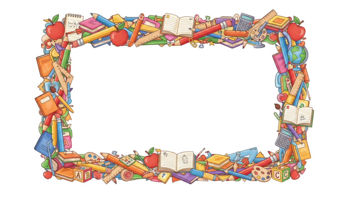 back to school frame png PNG transparent background