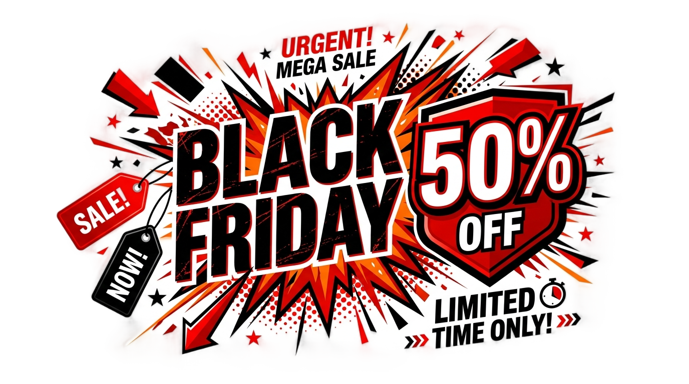 black friday 50 png PNG transparent background