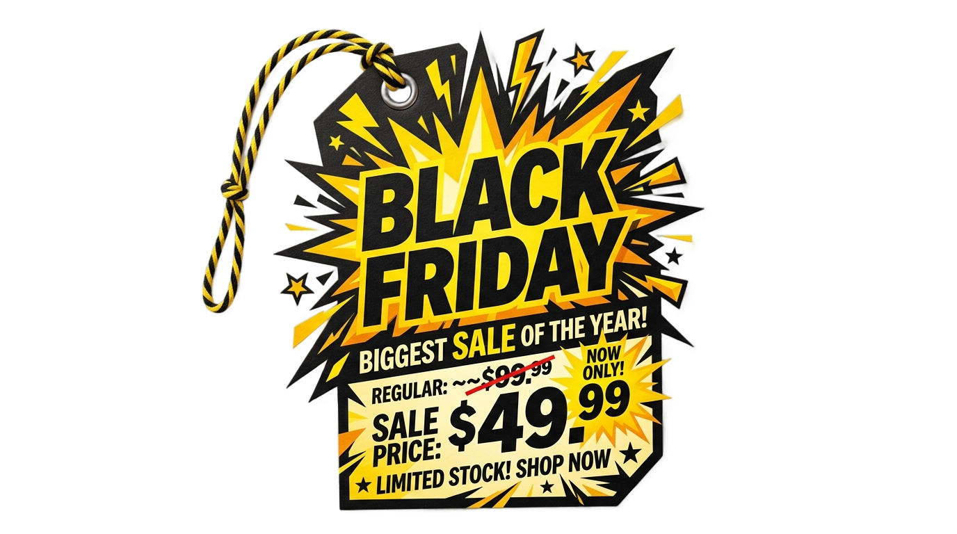 black friday icon png PNG transparent background