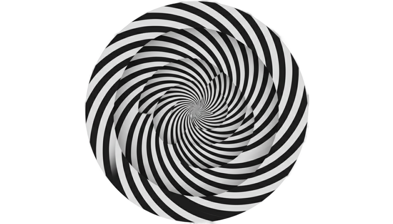 black and white spiral png PNG transparent background